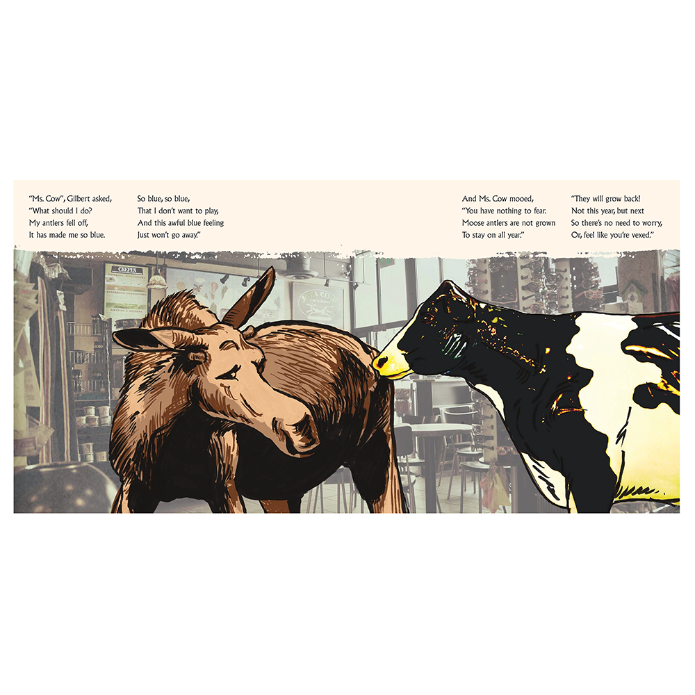 Gilbert the Moose Loses His Antlers Hardcover Book