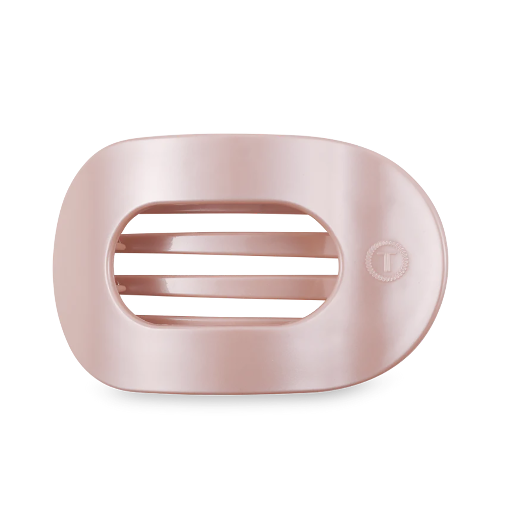 Teleties Teleties Flat Round Clip - Large - Pearly Pink