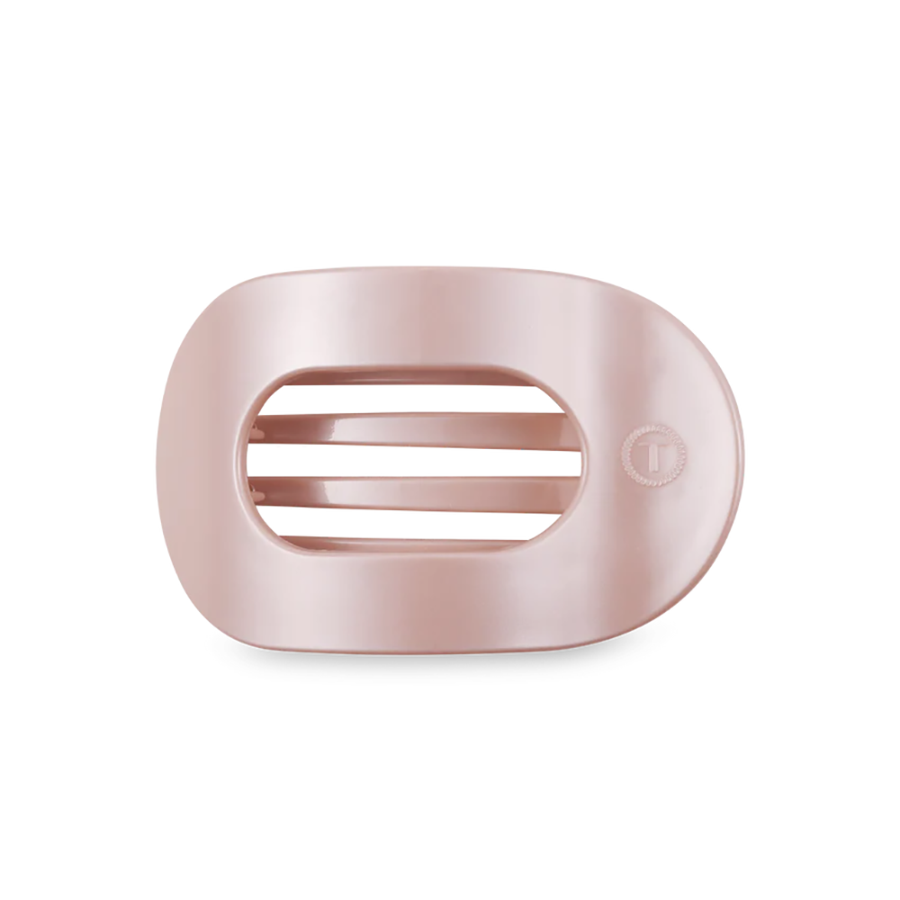 Teleties Teleties Flat Round Clip - Medium - Pearly Pink