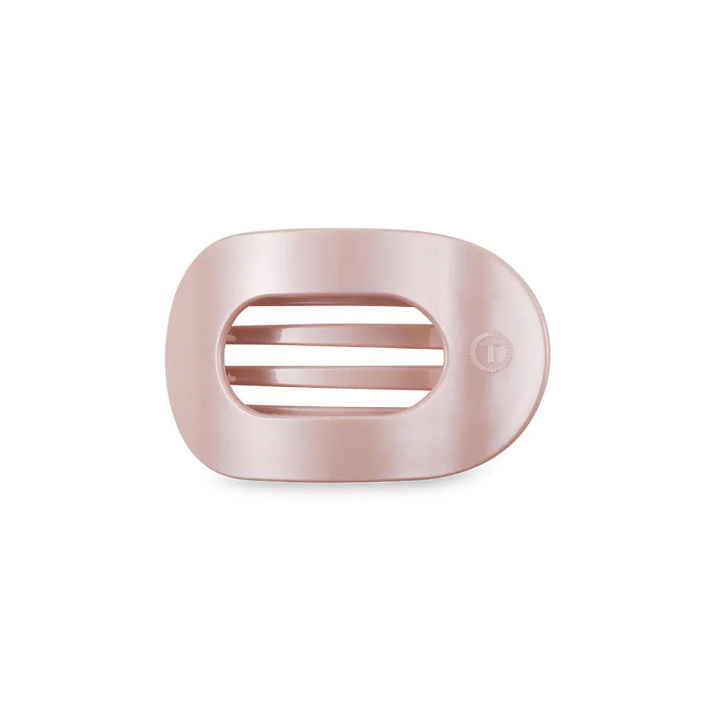Teleties Teleties Flat Round Clip - Small - Pearly Pink