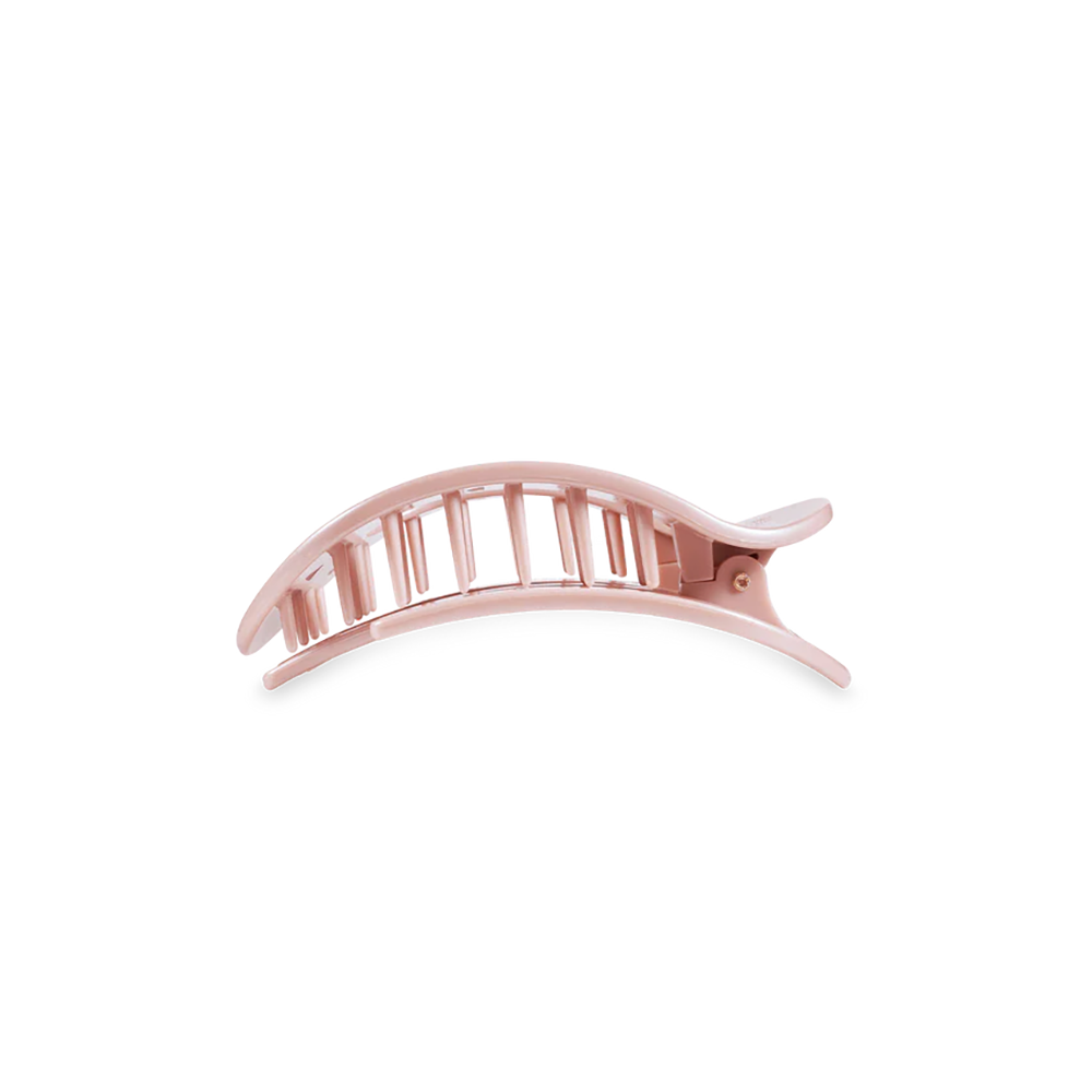 Teleties Flat Round Clip - Small - Pearly Pink