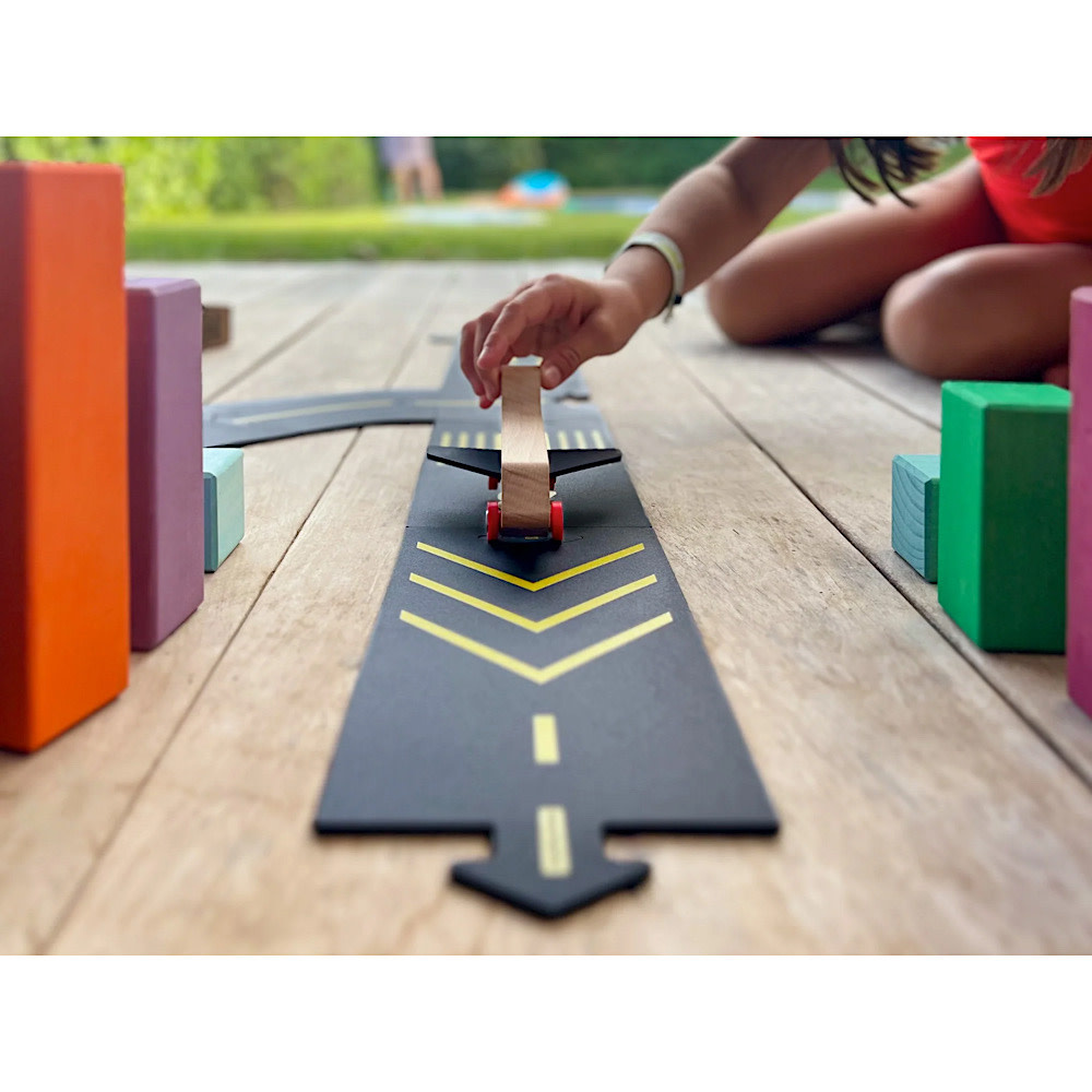 Runway - Airport Set with Wooden Aeroplane