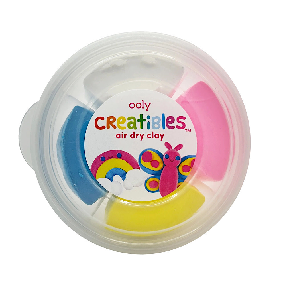 Ooly - Creatibles - D.I.Y. Air Dry Clay Kit - Rainbow BFFs