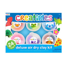 Ooly Ooly - Creatibles - D.I.Y. Air Dry Clay Kit - Set of 24 Colors