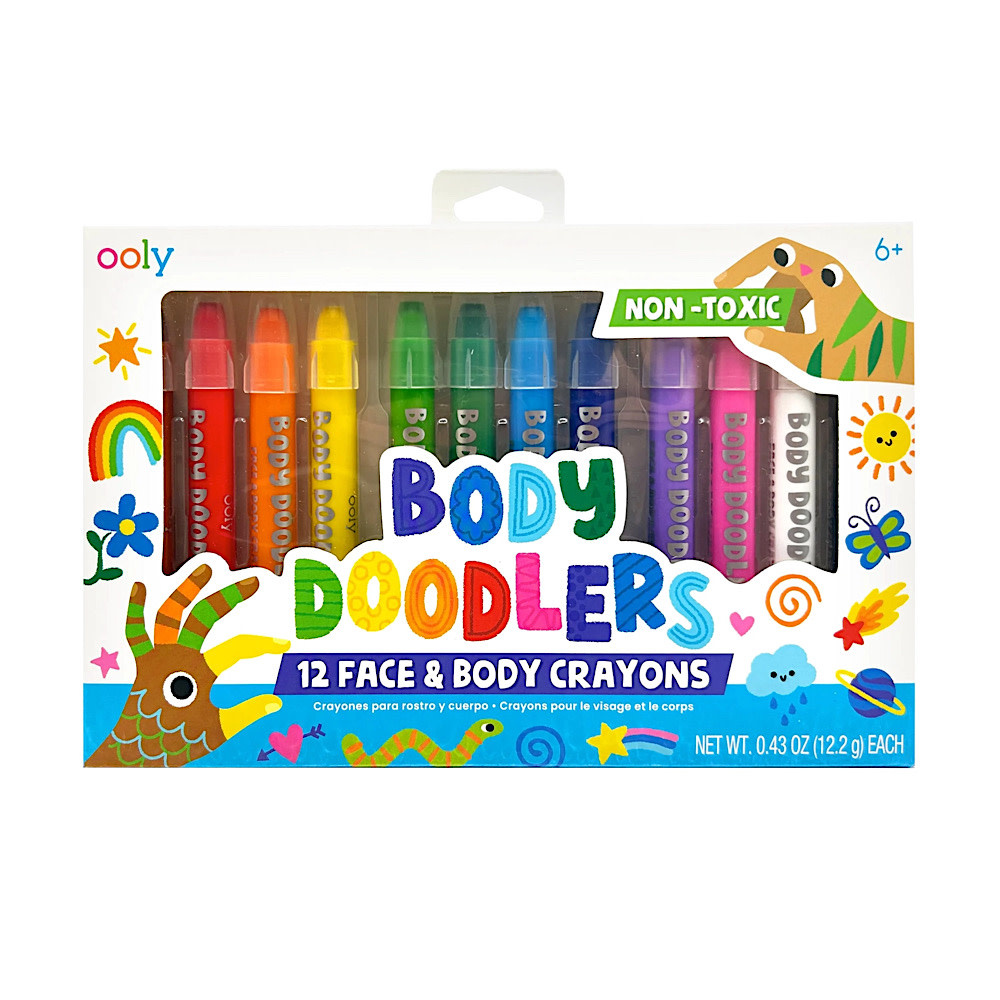 Ooly - Body Doodlers Face & Body Crayons - Set of 12