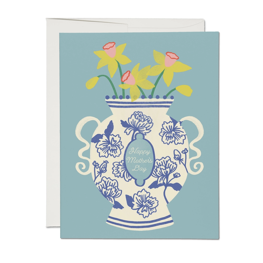 Red Cap Cards - Chinoiserie Vase Mothers Day