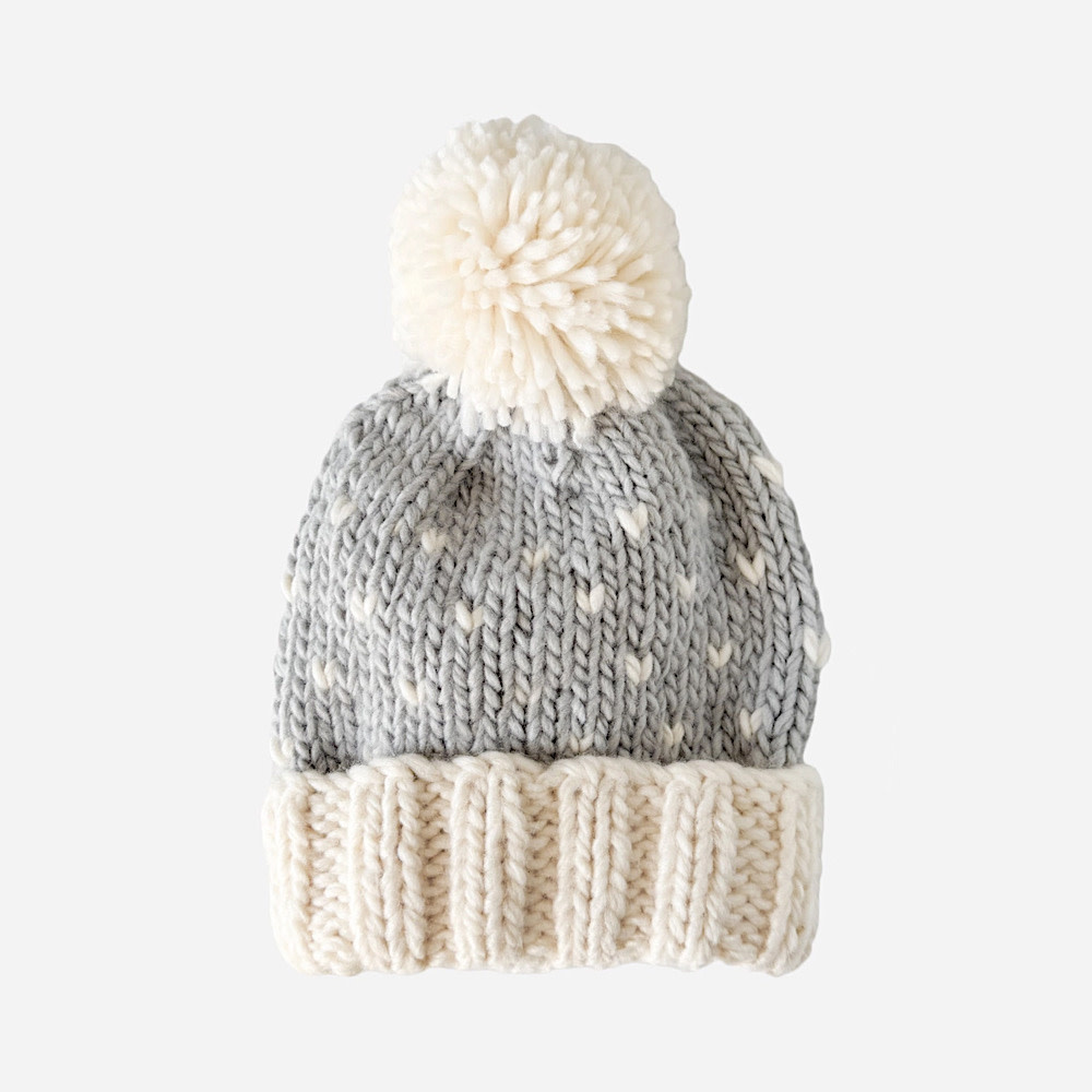 The Blueberry Hill Baby Hat Sawyer - Bowie Grey