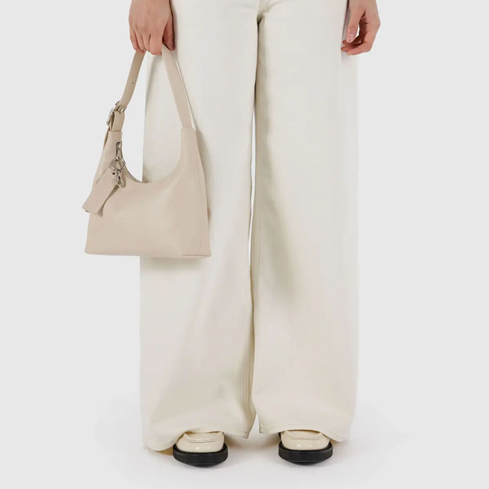 Baggu Recycled Leather - Mini Shoulder Bag - Stone