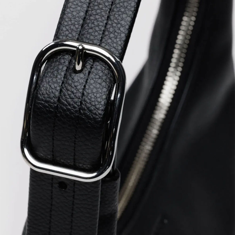 Baggu Recycled Leather - Mini Shoulder Bag - Black