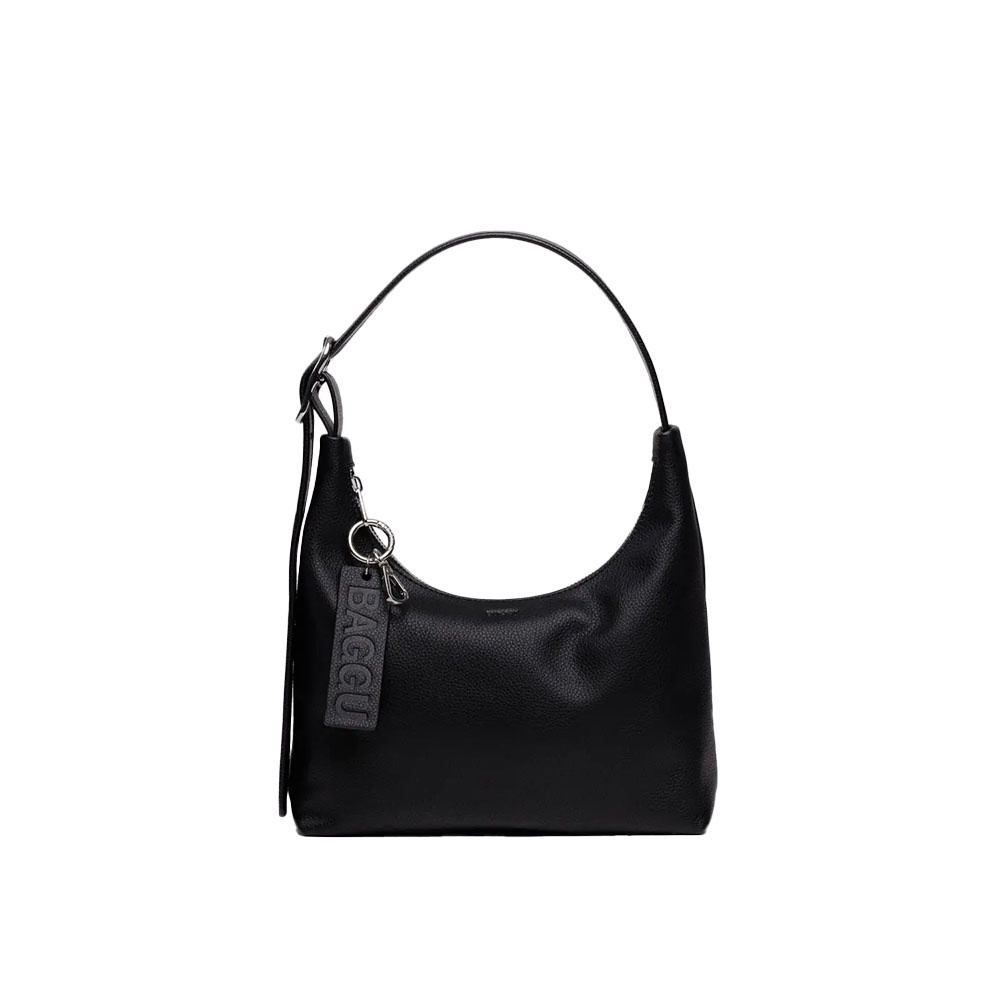 Baggu Baggu Recycled Leather - Mini Shoulder Bag - Black
