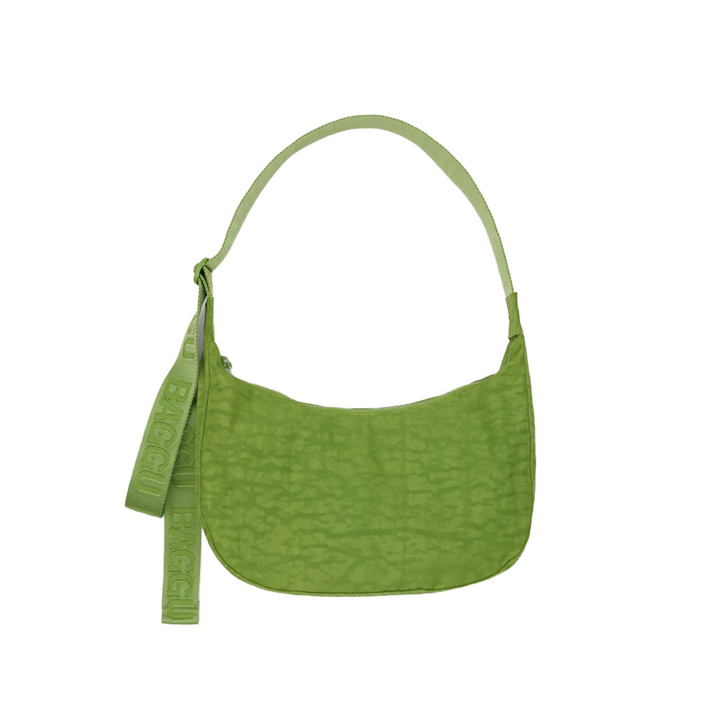 Baggu Medium Nylon Crescent Bag - Green Juice
