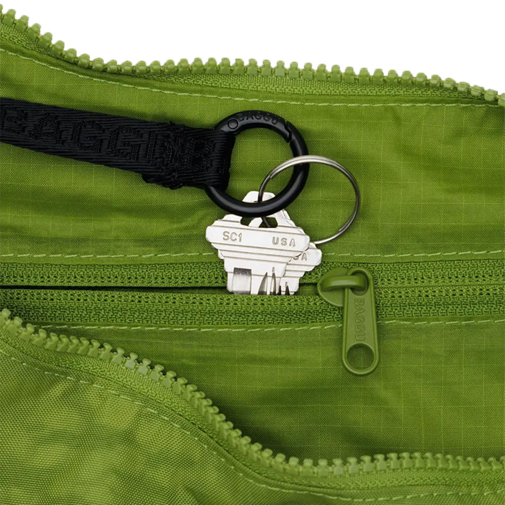 Baggu Medium Nylon Crescent Bag - Green Juice