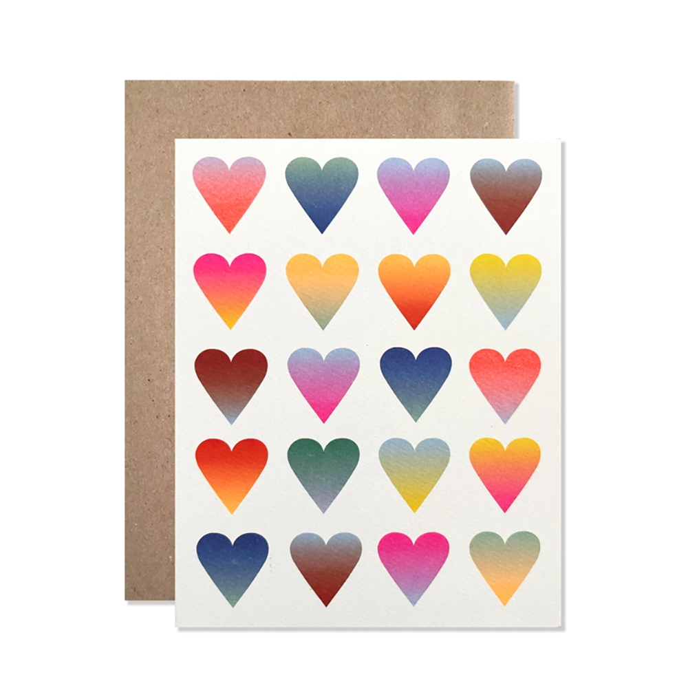 Hartland Cards Hartland Cards - Neon Gradient Hearts