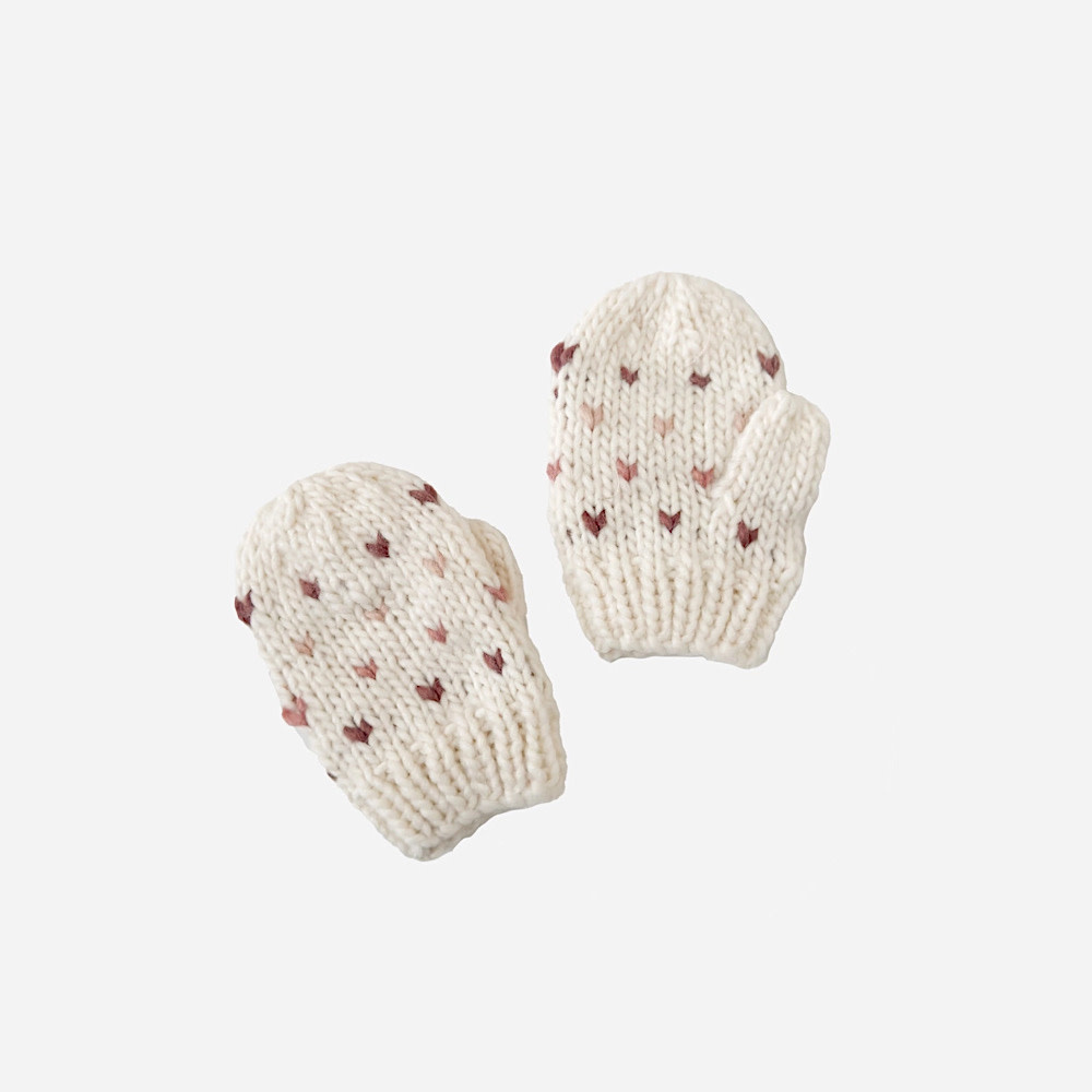 The Blueberry Hill Baby Sawyer Mittens - Mauve
