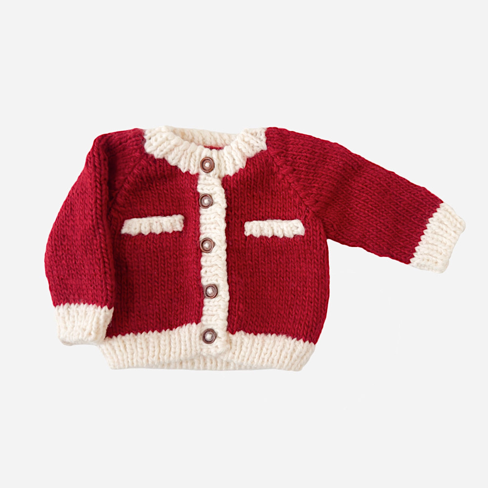 The Blueberry Hill Baby Coco Cardigan - Red