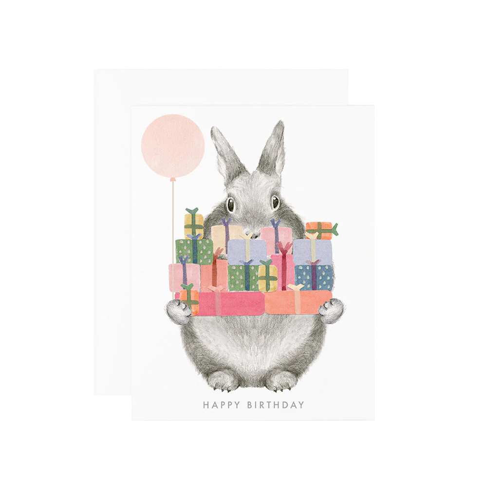 Dear Hancock Dear Hancock Card - Bunny With Gifts