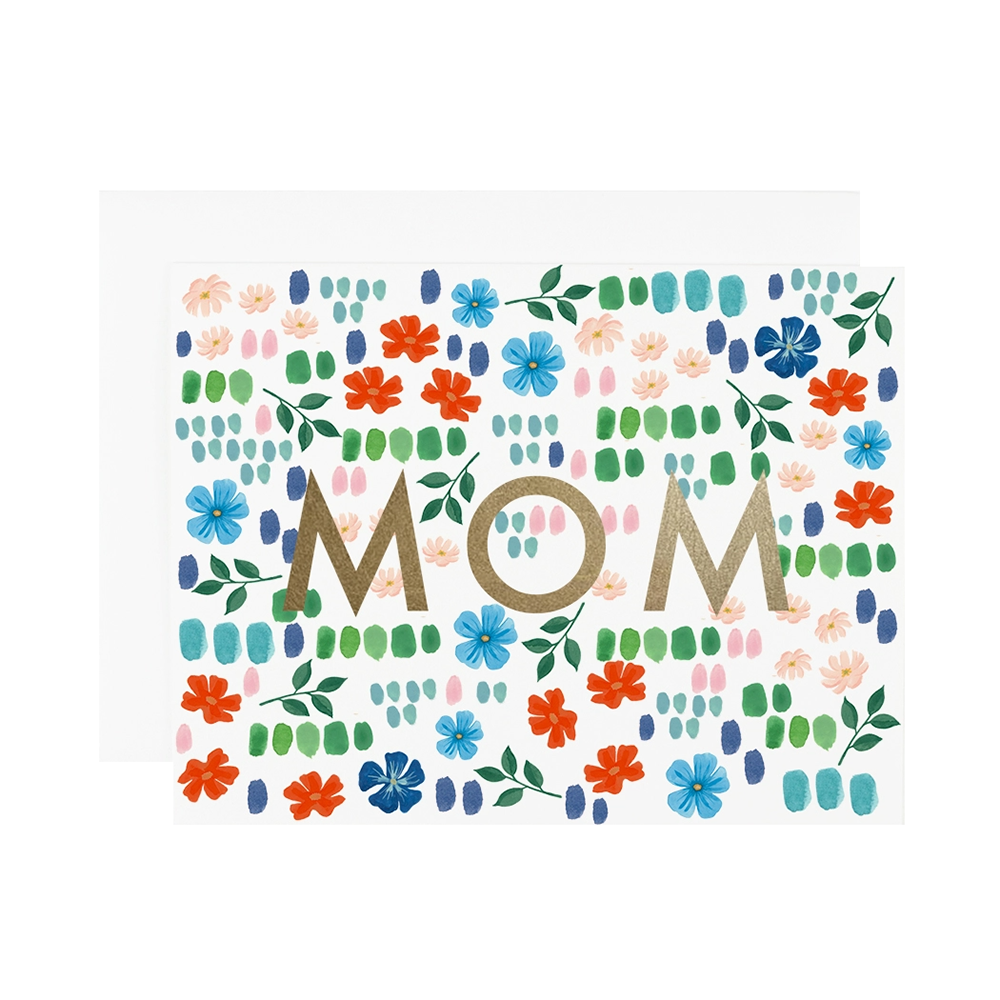 Dear Hancock Card - Gold Foil Mom Paint Marks
