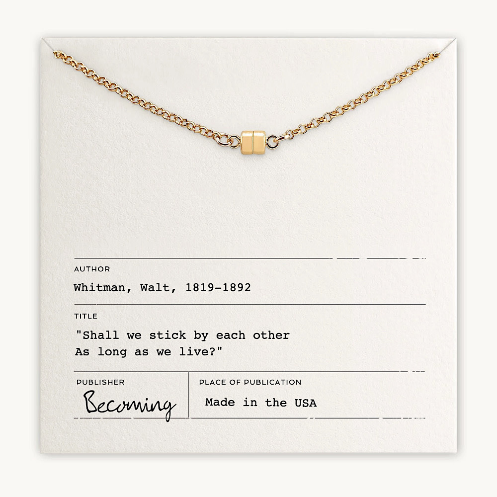 Becoming Jewelry - 17" Necklace - Stick Together - Gold Fill