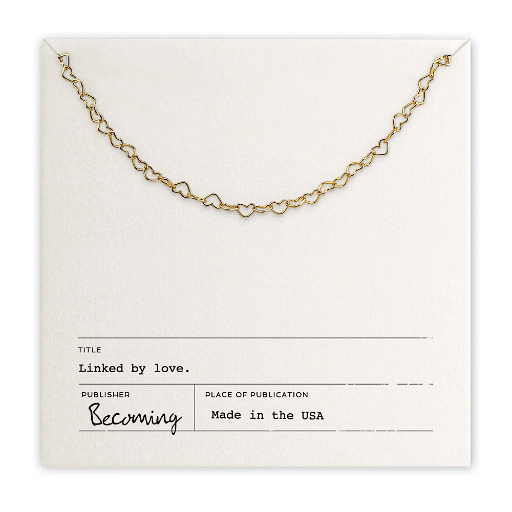 Becoming Jewelry - 16-18" Necklace - Heart Chain - Gold Fill