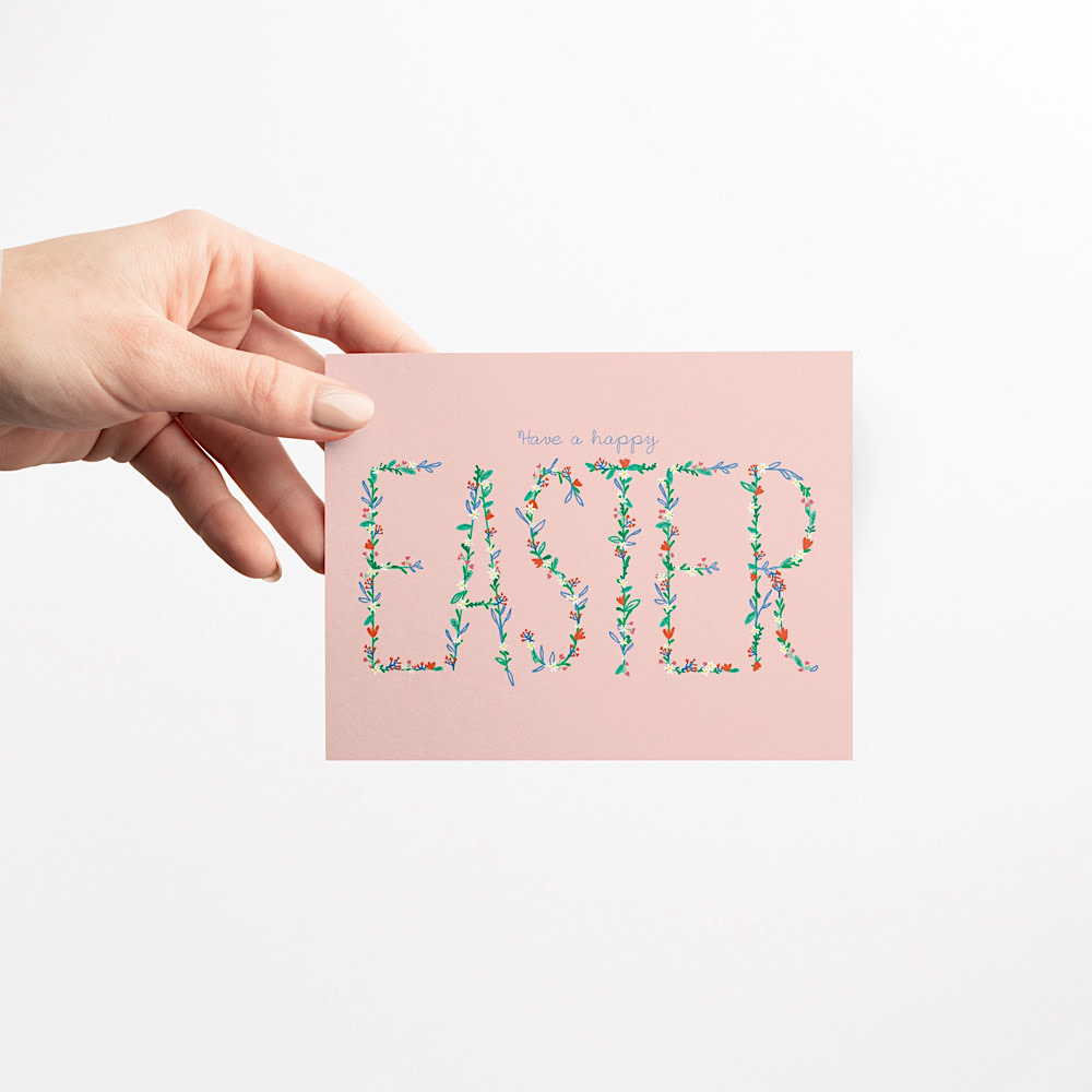 Ramus & Co Ramus & Co. - Pink Floral Easter Card