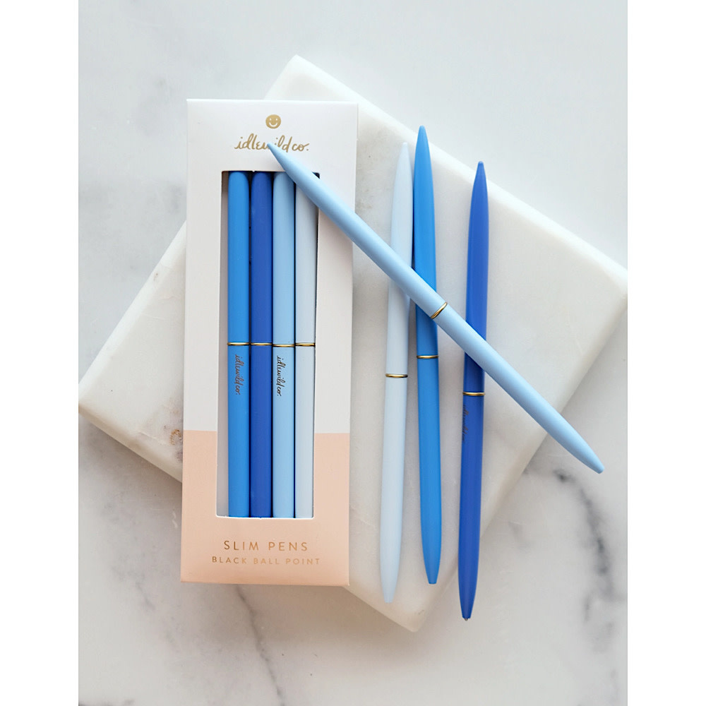 Idlewild Co. Slim Pen Set - Spectrum Baby Blues