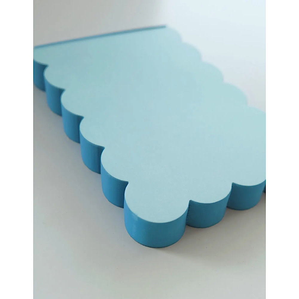 Idlewild - Scalloped Shaped Notepad - Aqua