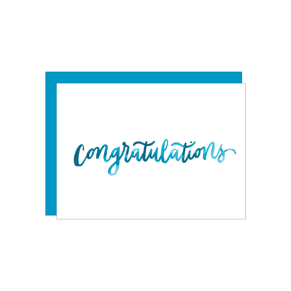 Katie Elizabeth Lettering + Design Katie Elizabeth Card - Congratulations