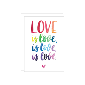 Katie Elizabeth Lettering + Design Katie Elizabeth - Love Is Love Card