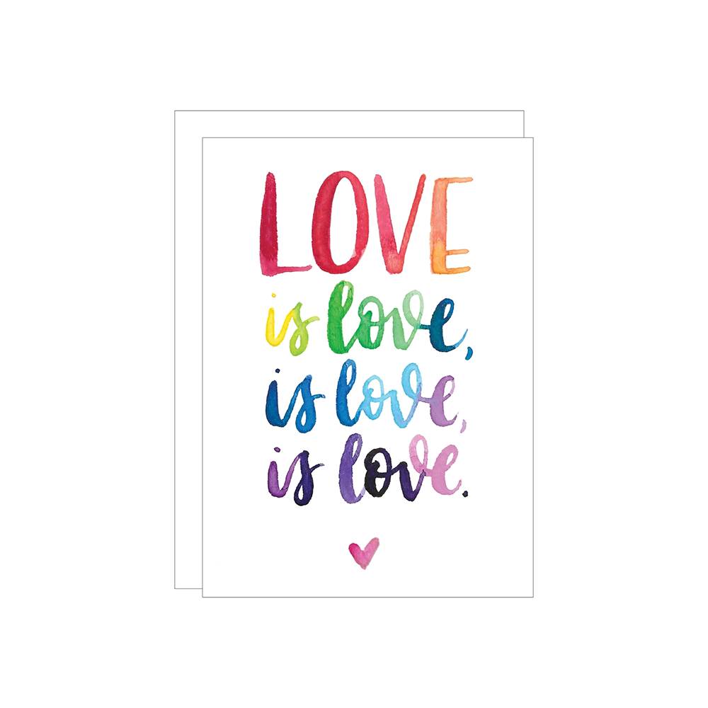 Katie Elizabeth Lettering + Design Katie Elizabeth Card - Love Is Love