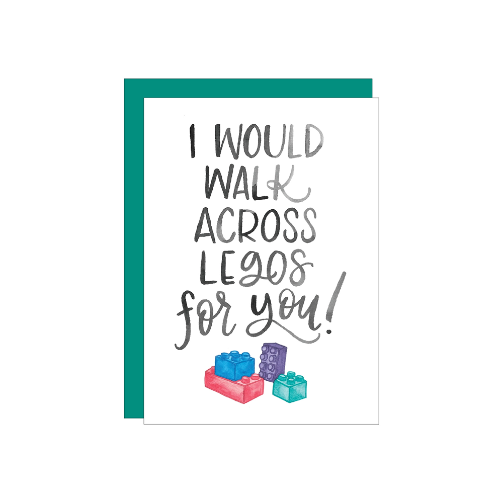 Katie Elizabeth Lettering + Design Katie Elizabeth Card - Legos