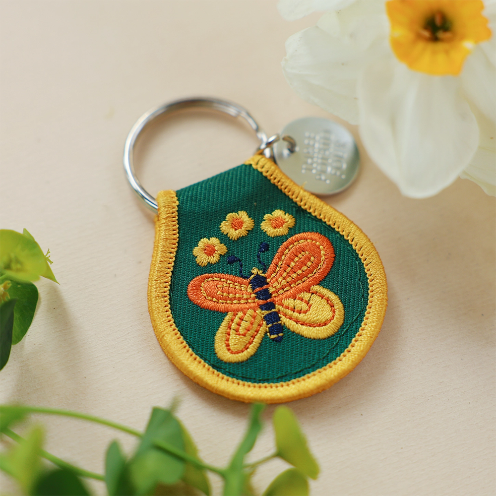 Three Potato Four Patch Keychain - Butterfly