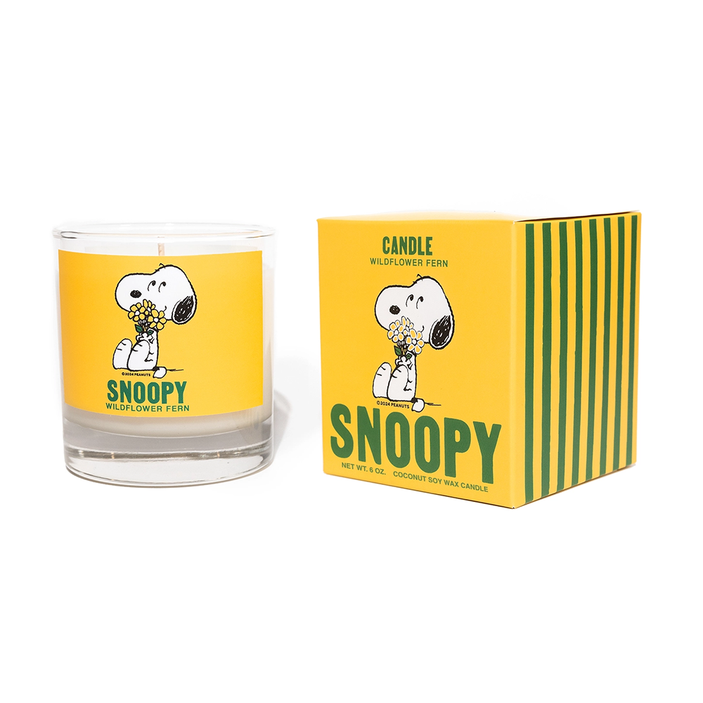 Three Potato Four Three Potato Four Candle - Wildflower Fern Snoopy Bouquet