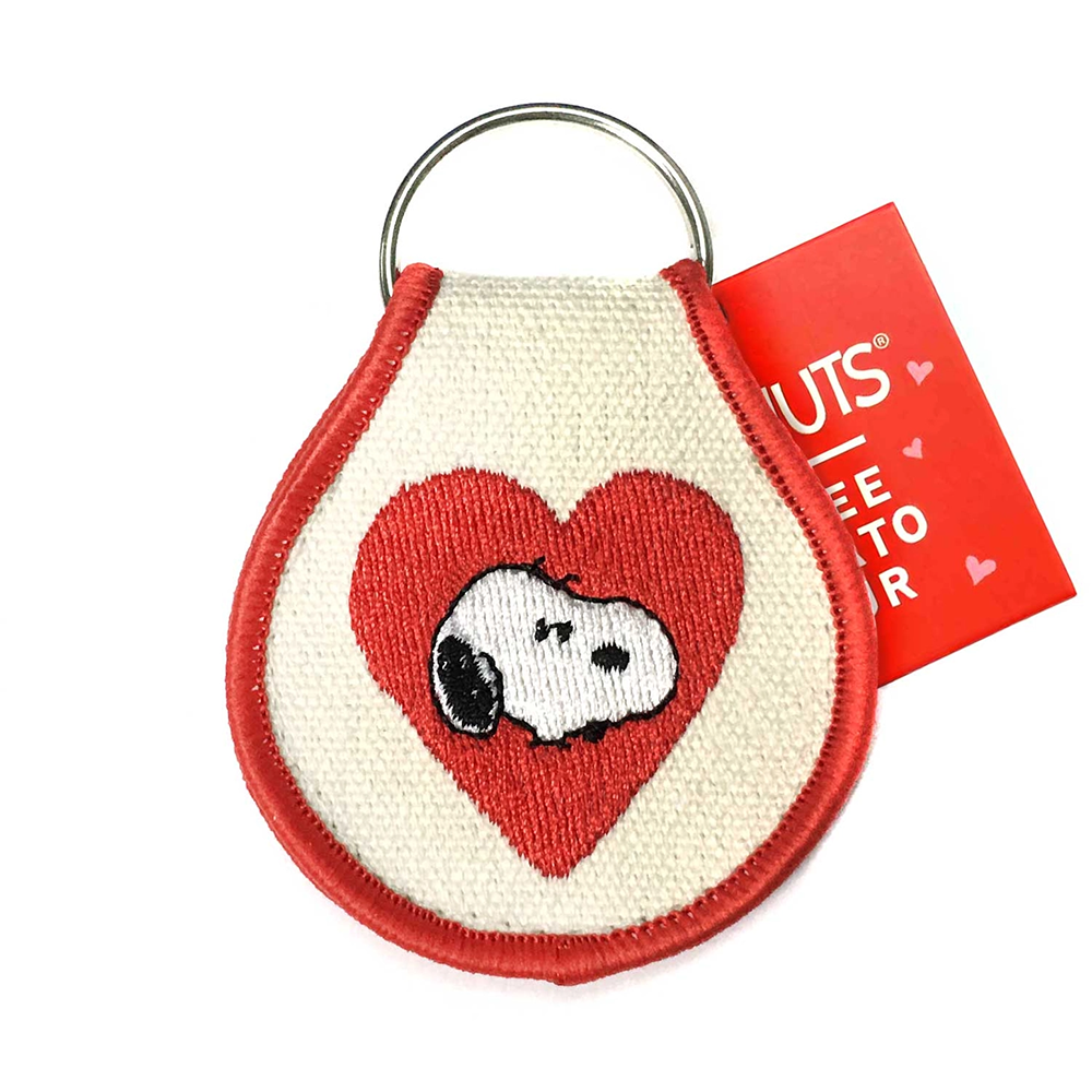Three Potato Four Three Potato Four Patch Keychain - Snoopy Heart