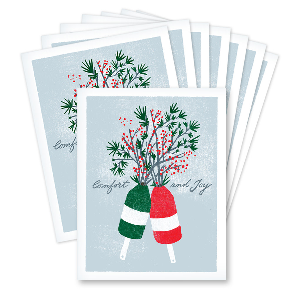 Daytrip Society Daytrip Society - Comfort and Joy Buoys Card - Box Set of 8