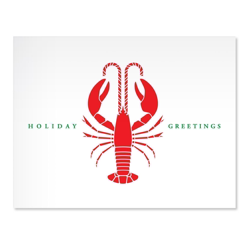 Daytrip Society - Holiday Greetings Lobster Card