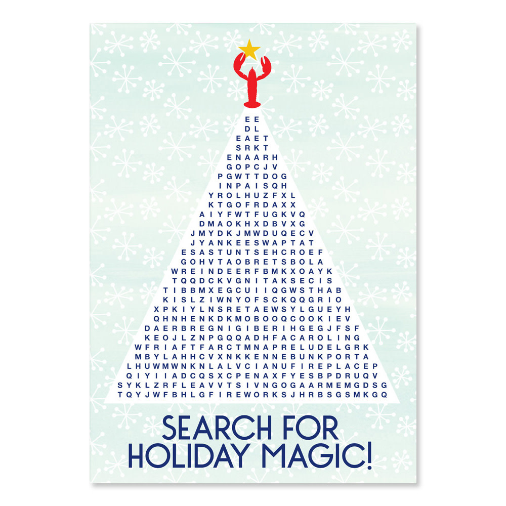 Daytrip Society - Kennebunkport Holiday Magic Word Search Card