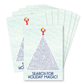 Daytrip Society Daytrip Society - Kennebunkport Holiday Magic Word Search Card - Box Set of 8