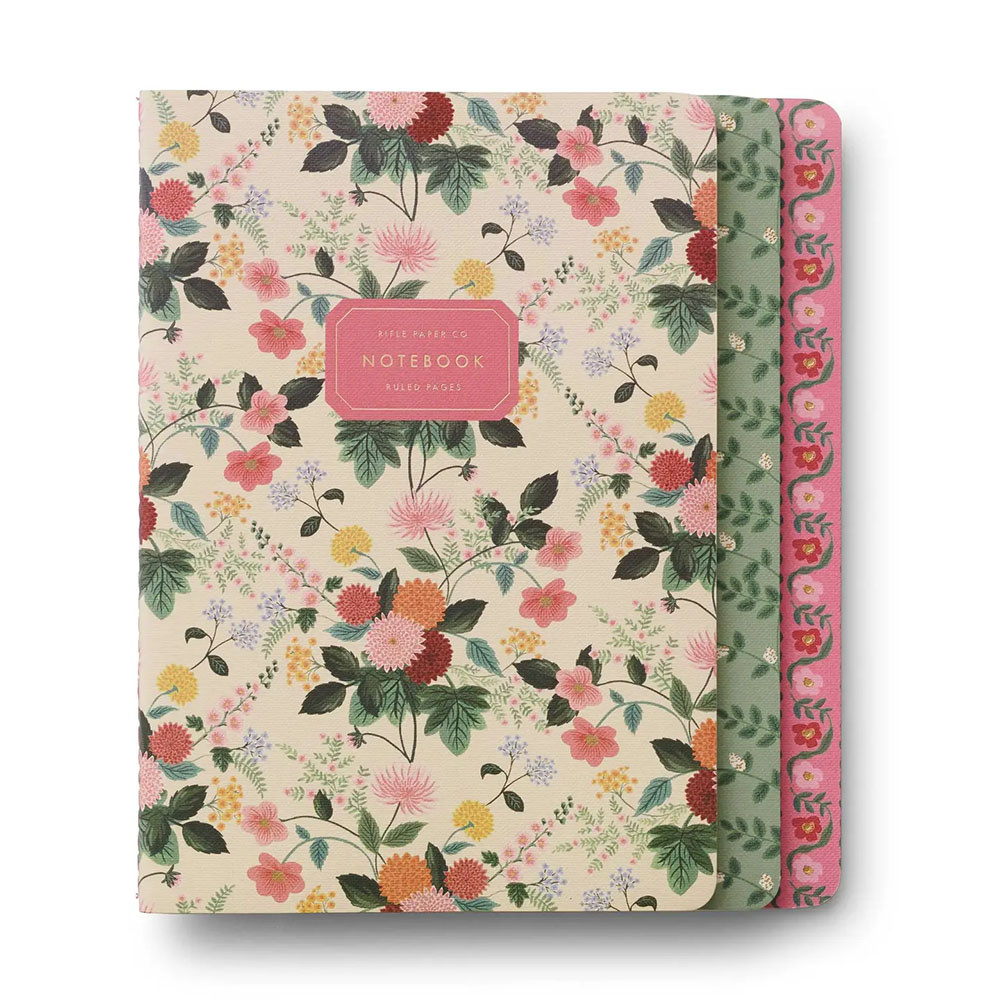 Rifle Paper Co. Rifle Paper Co. - Set of 3 Notebooks - Dahlia