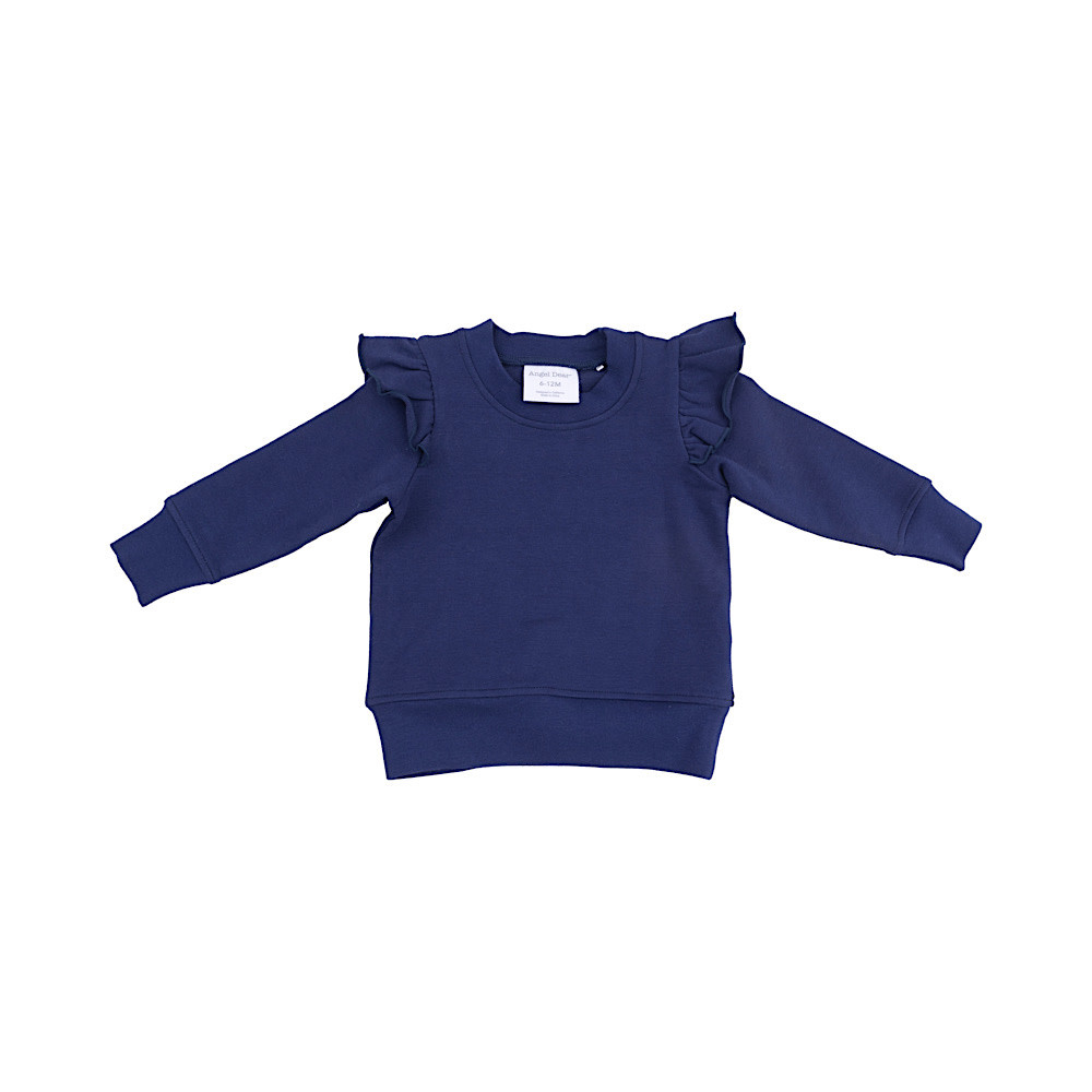 Angel Dear Ruffle French Terry Sweatshirt with Leggings - Lobster