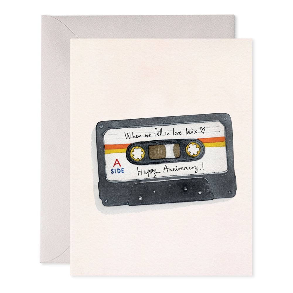 E Frances Paper E. Frances Card - Anniversary Mix Tape