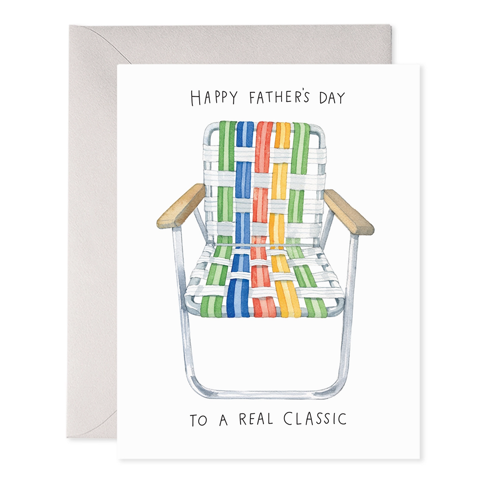 E Frances Paper E. Frances Card - Lawn Chair Dad