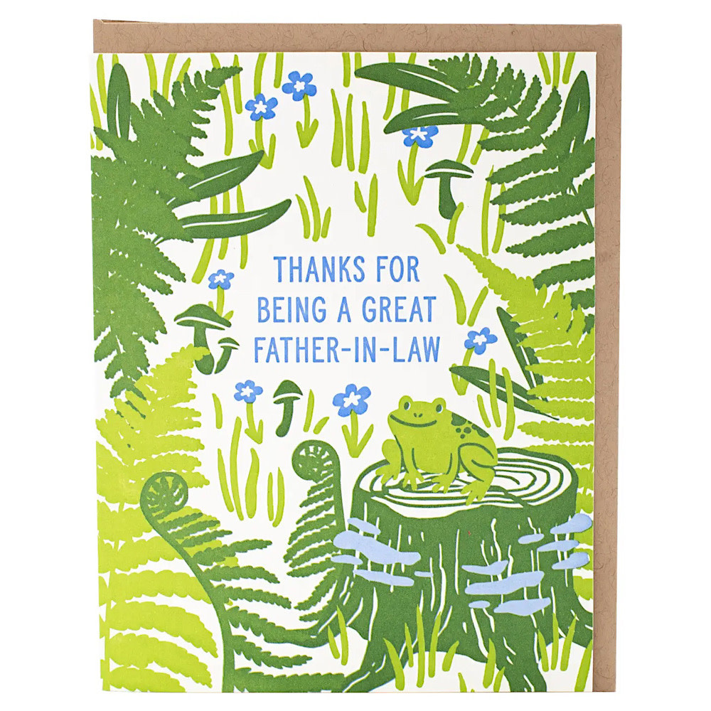 Smudge Ink Card - Woodsy Father-in-Law Card