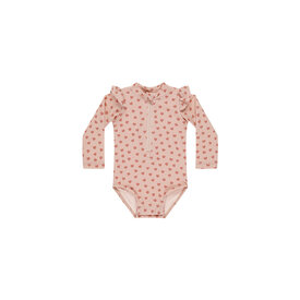 Quincy Mae Quincy Mae Bryon Swim Rashguard One-Piece - Heart