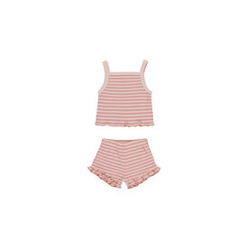 Quincy Mae Quincy Mae Evie Tank + Shortie Set - Pink Stripe