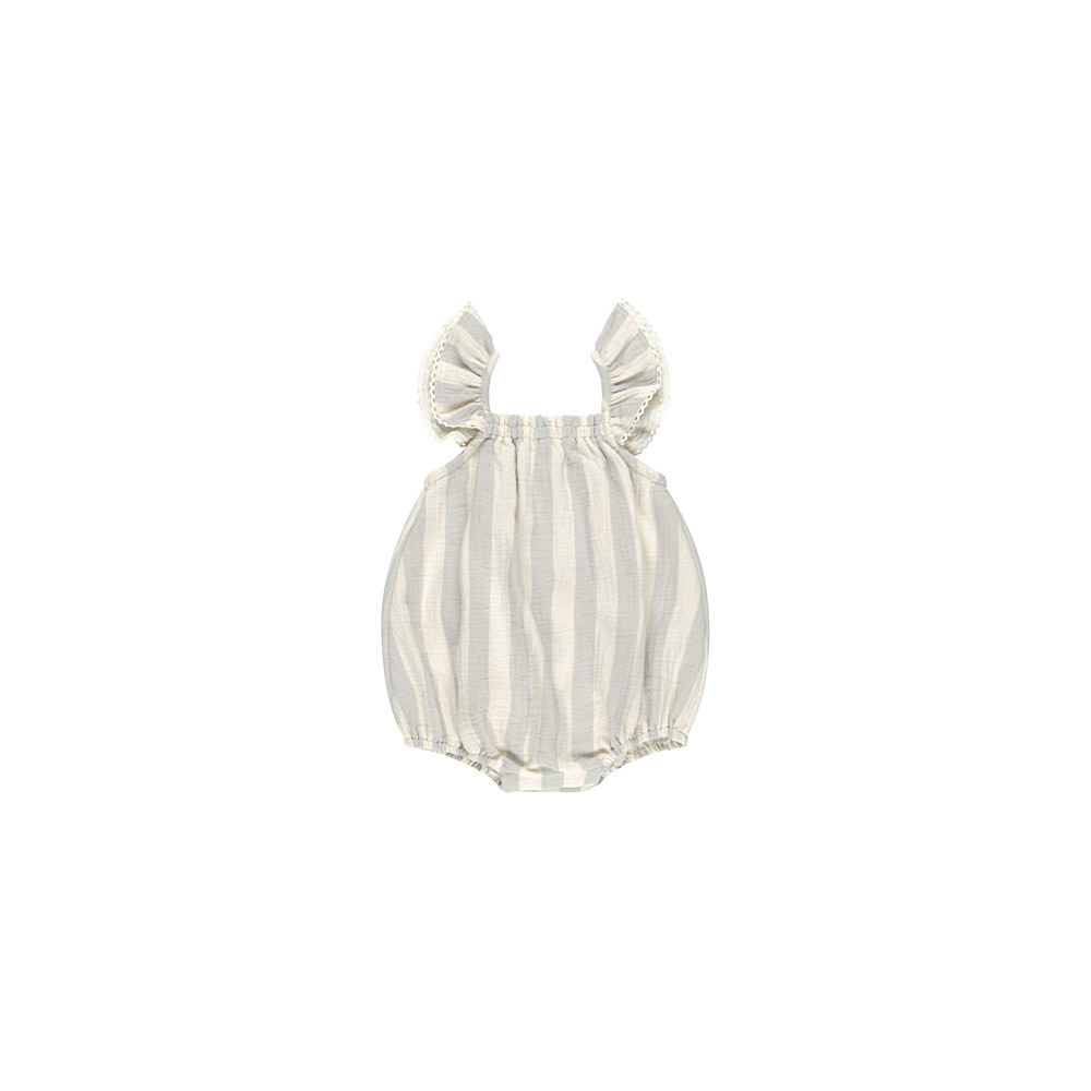 Quincy Mae Quincy Mae Bonnie Romper - Sky Stripe