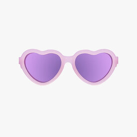Babiators Babiators - Sunglasses - Heart Polarized Mirrored Lenses - Frosted Pink