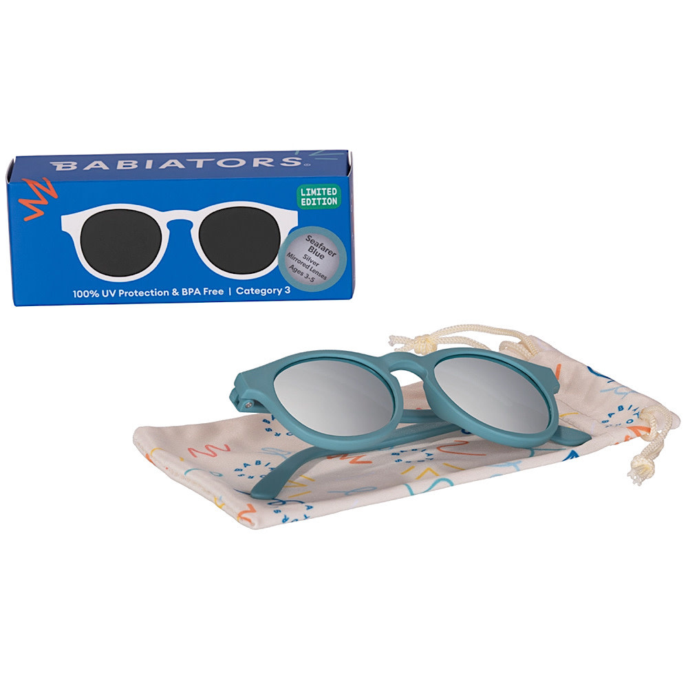 Babiators - Sunglasses - Keyhole Silver Lenses -  Seafarer Blue