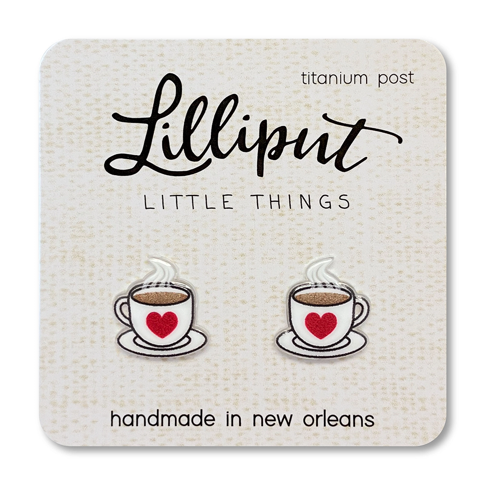 Lilliput Little Things Lilliput Little Things Earrings - Coffee Cups