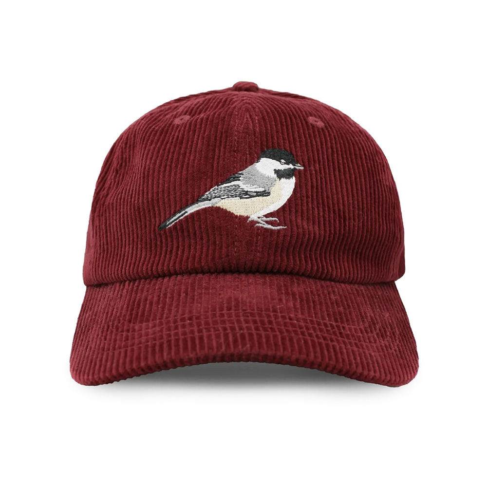 Bird Collective Corduroy Hat - Chickadee Merlot