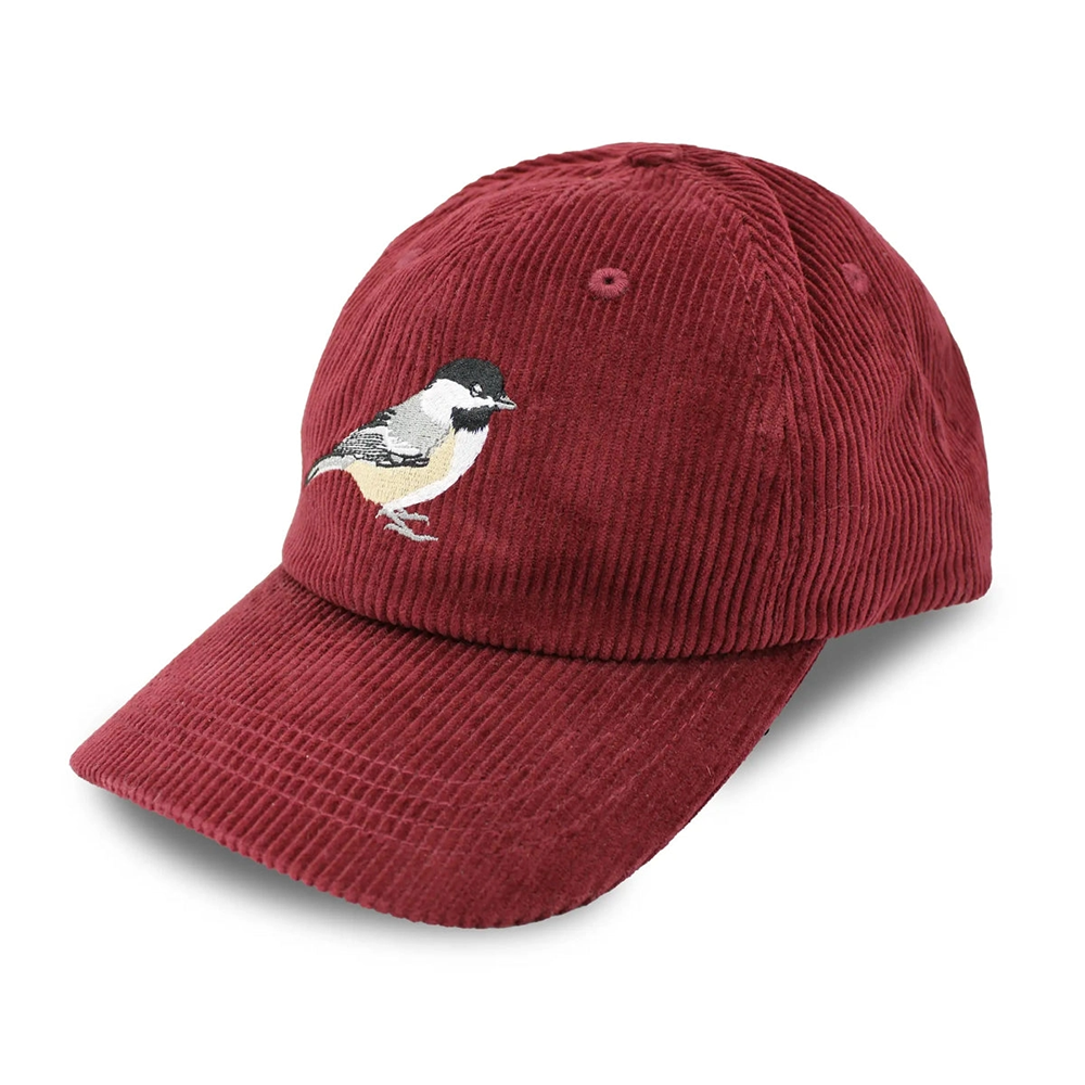 Bird Collective Corduroy Hat - Chickadee Merlot